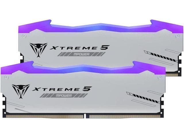 Patriot Memory Viper Xtreme 5 MPOWER DDR5 RGB RAM 32GB (2X16GB) 6000MT/s CL30 1.35v UDIMM Desktop Gaming Memory Kit Compatible with Intel XMP/AMD Expo - PVXR532G60C30KM