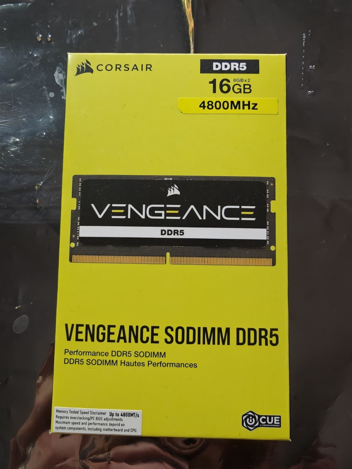 CORSAIR Vengeance SODIMM DDR5 RAM 16GB (2x8GB) 4800MHz CL40 Intel XMP iCUE Compatible Computer Memory - Black (CMSX16GX5M2A4800C40)