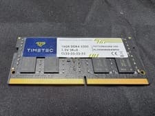 Timetec 16GB DDR4 3200MHz (or 2933MHz or 2666MHz) PC4-25600 Non-ECC Unbuffered 1.2V CL22 2Rx8 Dual Rank 260 Pin SODIMM Laptop Notebook PC Computer Memory RAM Module Upgrade
