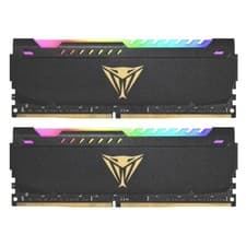 Patriot Viper Steel RGB DDR4 RAM 32GB (2X16GB) 3600MHz CL20 1.35v UDIMM Desktop Gaming Memory Kit Compatible with XMP - PVSR432G360C0K
