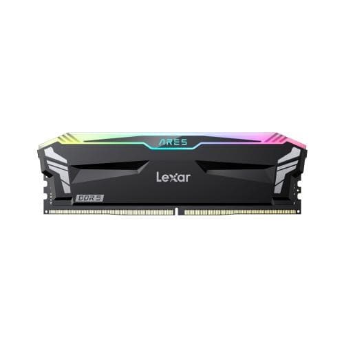 Lexar ARES Gen2 RGB DDR5 RAM 32GB Kit (2x16GB) 6400MHz CL30, 288-Pin UDIMM Desktop Memory, PC Gaming Computer Memory, for Intel XMP 3.0/AMD EXPO/CL30-38-38-76/1.4V(LD5U16G64C30BR-RGD)