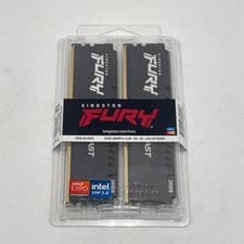 Kingston Fury Beast 32GB (2x16GB) 5600MT/s DDR5 CL40 Desktop Memory | Intel XMP 3.0 | Kit of 2 | KF556C40BBK2-32