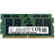 Samsung 64GB (2x32GB) DDR5 5600MHz PC5-44800 CL46 SODIMM 2Rx8 Dual Rank 1.1V 262-Pin Laptop, Notebook RAM Memory