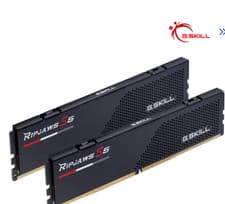G.SKILL Ripjaws S5 Series DDR5 RAM (Intel XMP 3.0) 64GB (2x32GB) 6000MT/s CL32-38-38-96 1.40V Desktop Computer Memory U-DIMM - Matte Black (F5-6000J3238G32GX2-RS5K)