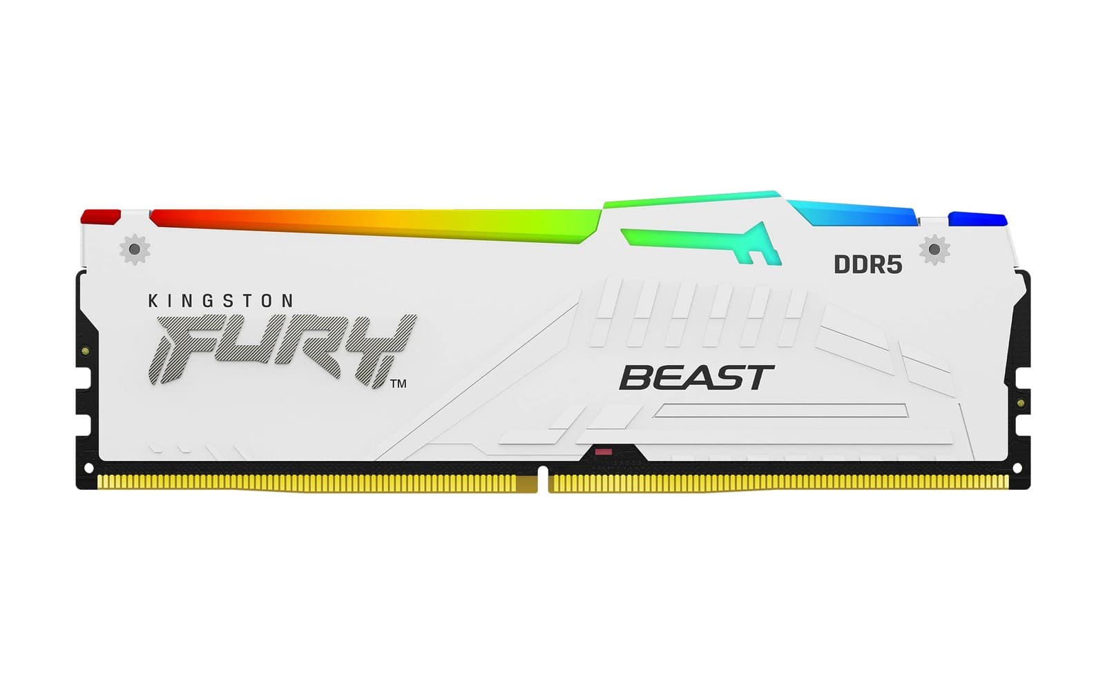 Kingston Fury Beast White RGB 32GB (2x16GB) 6000MT/s DDR5 CL30 DIMM Desktop Gaming Memory Kit of 2 AMD Expo/Intel XMP - KF560C30BWEAK2-32