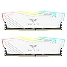 TEAMGROUP T-Force Delta RGB DDR4 16GB (2x8GB) 3600MHz (PC4-28800) CL18 Desktop Gaming Memory Module Ram TF4D416G3600HC18JDC01 - White