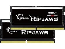 G.SKILL Ripjaws DDR5 SO-DIMM Series DDR5 RAM 64GB (2x32GB) 4800MT/s CL40-39-39-76 1.10V Unbuffered Non-ECC Notebook/Laptop Memory SO-DIMM (F5-4800S4039A32GA2-RS)