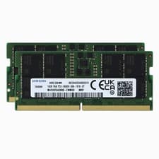 Samsung 32GB (2x16GB) DDR5 5600MHz PC5-44800 CL46 SODIMM 1Rx8 Single Rank 1.1V 262-Pin Laptop, Notebook RAM Memory