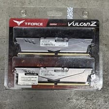 TEAMGROUP T-Force Vulcan Z DDR4 32GB Kit (2x16GB) 3200MHz (PC4-25600) CL16 Desktop Memory Module Ram (Gray) - TLZGD432G3200HC16FDC01