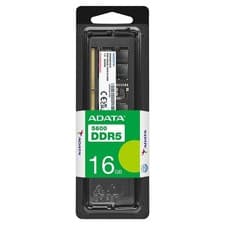 ADATA DDR5 5600 SO-DIMM Memory Module - 16GB High Bandwidth Laptop Memory Module (RAM) - High-Speed 5600MHz - Automatic Error Correction - Compatible with AMD & Intel Platforms - AD5S560016G-S