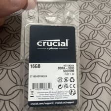 Crucial 16GB DDR4 RAM, 3200MHz CL22 (or 2933MHz or 2666MHz) Laptop Memory, SODIMM 260-Pin, Compatible with 13th Gen Intel Core and AMD Ryzen 7000 - CT16G4SFRA32A