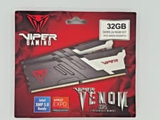 Patriot Memory Viper Venom DDR5 RAM 32GB (2X16GB) 6000MHz CL36 1.35v UDIMM Desktop Gaming Memory Kit Compatible with Intel XMP/AMD Expo - PVV532G600C36K