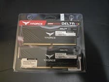 TEAMGROUP T-Force Delta RGB DDR4 32GB (2x16GB) 3200MHz (PC4-25600) CL16 Desktop Memory Module Ram TF3D432G3200HC16FDC01 - Black