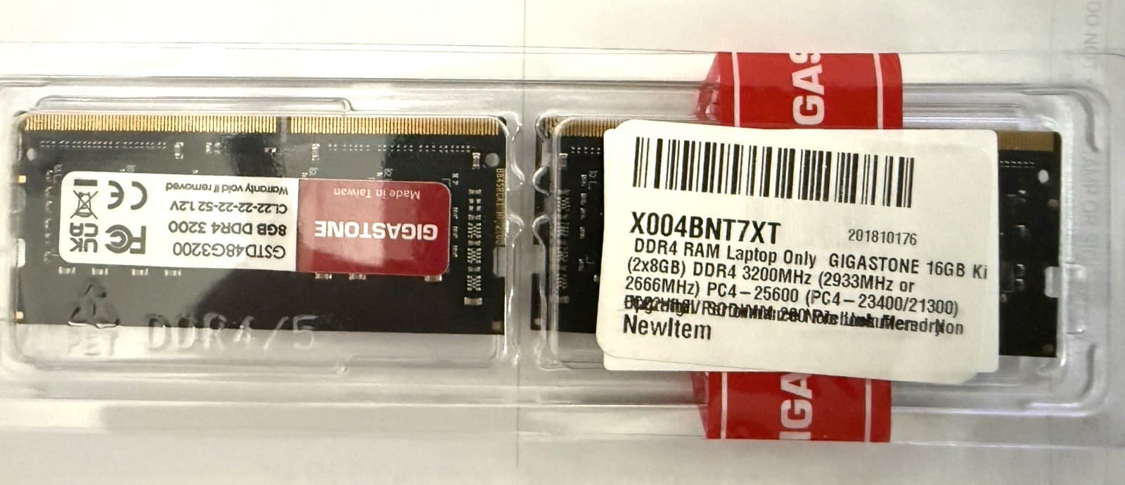 【DDR4 RAM Laptop Only】 GIGASTONE 16GB Kit (2x8GB) DDR4 3200MHz (2933MHz or 2666MHz) PC4-25600 (PC4-23400/21300) CL22 1.2V SODIMM 260 Pin Unbuffered Non ECC High Performance Notebook Memory Upgrade