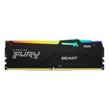 Kingston FURY Beast RGB 32GB 5600MT/s DDR5 CL36 Desktop Memory | AMD EXPO | KF556C36BBE2A-32