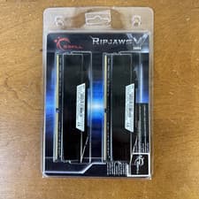 G.SKILL RipjawsV Series DDR4 RAM (XMP) 32GB (2x16GB) 3600MT/s CL18-22-22-42 1.35V Intel AMD Desktop Computer Memory U-DIMM - Black (F4-3600C18D-32GVK)