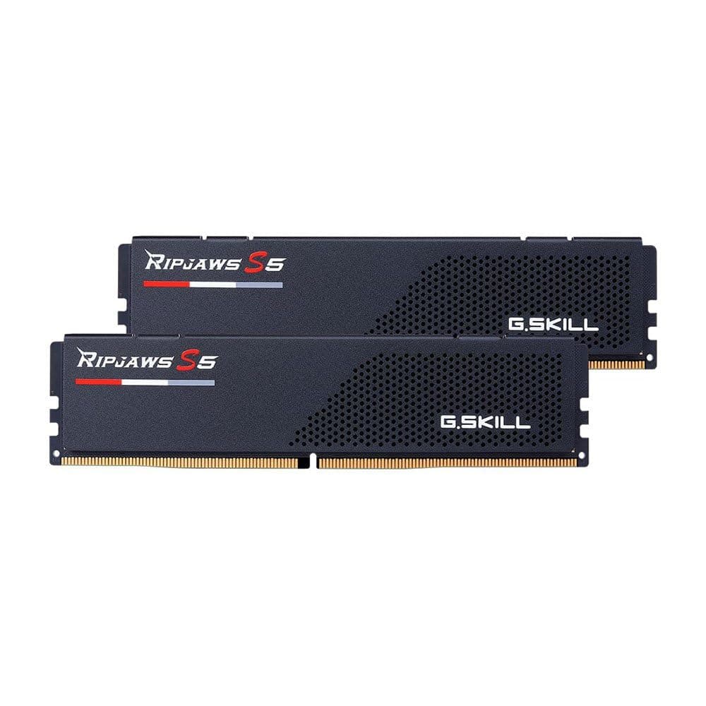 G.SKILL Ripjaws S5 Series DDR5 RAM (Intel XMP 3.0) 64GB (2x32GB) 6000MT/s CL30-40-40-96 1.40V Desktop Computer Memory U-DIMM - Matte Black (F5-6000J3040G32GX2-RS5K)