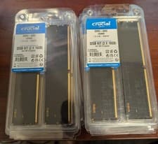 Crucial 32GB DDR5 RAM Kit (2x16GB), 4800MHz (PC5-38400) CL40 Desktop Memory, UDIMM 288-Pin, Compatible with 13th Gen Intel Core and AMD Ryzen 7000 - CT2K16G48C40U5
