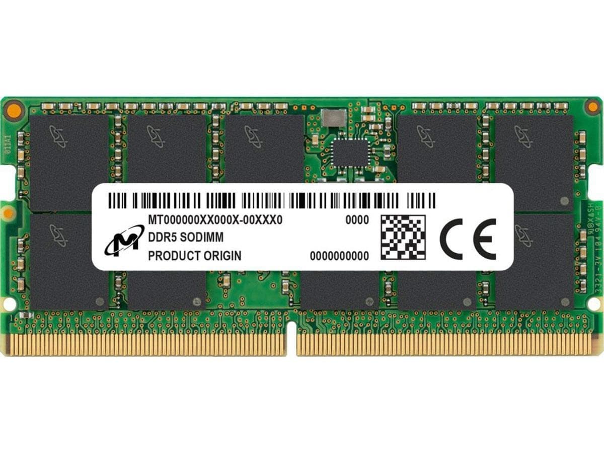 Micron SODIMM 32GB DDR5 4800 PC5 2Rx8 MTC16C2085S1SC48BA1 Laptop Notebook RAM Memory for Dell HP Lenovo and Other Systems