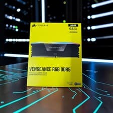 CORSAIR VENGEANCE RGB DDR5 64GB (2x32GB) DDR5 6000MHz CL30 AMD EXPO Intel XMP iCUE Compatible Computer Memory – Gray (CMH64GX5M2B6000Z30)