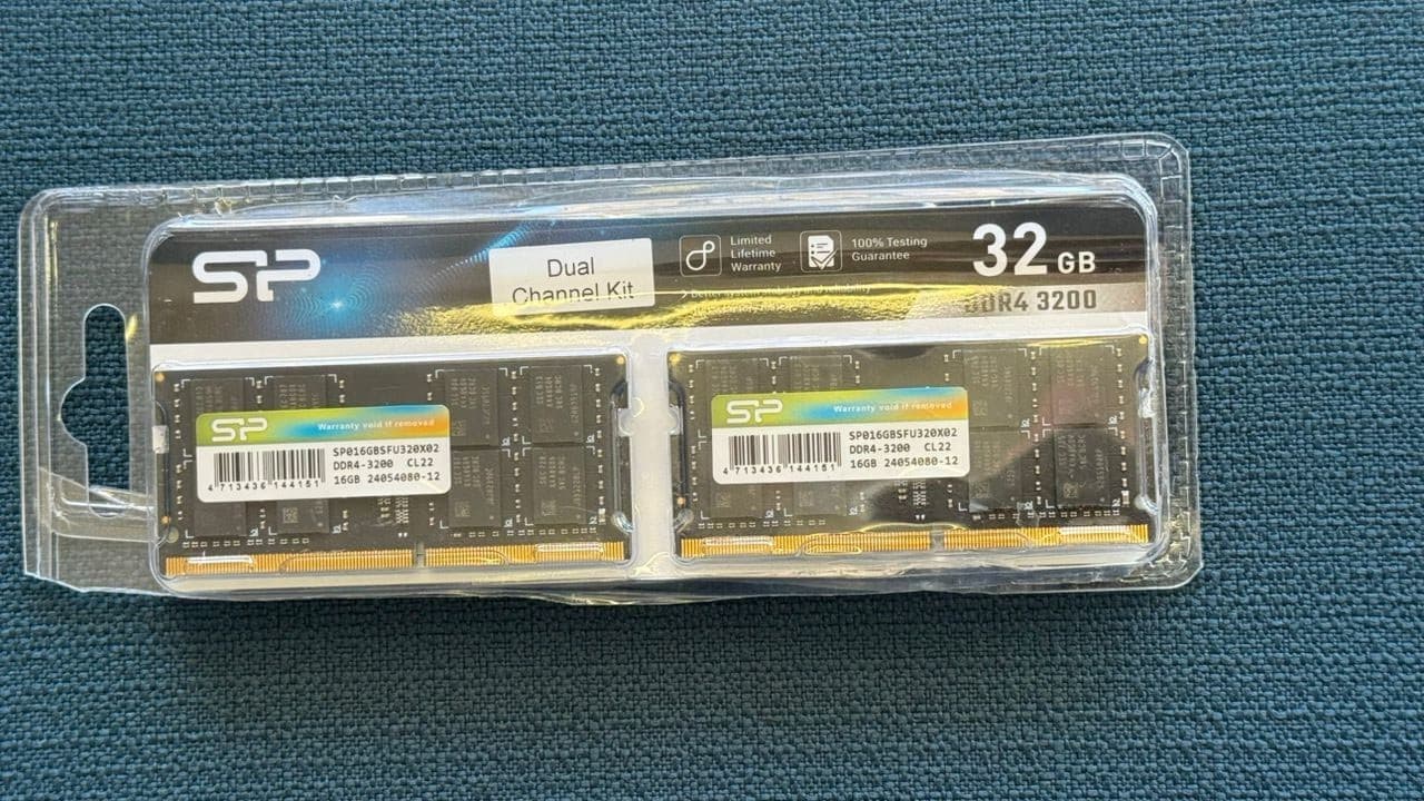 Silicon Power DDR4 32GB (2x16GB) 3200MHz (PC4-25600) CL22 SODIMM 260-Pin 1.2V Non-ECC Laptop RAM Notebook Computer Memory SP032GBSFU320X22