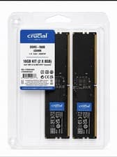 Crucial 16GB DDR5 RAM Kit (2x8GB), 5600MHz Desktop Memory, UDIMM 288-Pins, Compatible with Intel Core and AMD Ryzen 7000 - CT2K8G56C46U5