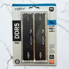 Crucial Pro 96GB DDR5 RAM Kit (2x48GB), 5600MHz (or 5200MHz or 4800MHz) Desktop Memory UDIMM 288-pin, Compatible with 13th Gen Intel Core and AMD Ryzen 7000 - CP2K48G56C46U5
