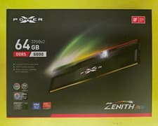 Silicon Power DDR5 64GB (2x32GB) Storm RGB 6000MT/s (PC5-48000) 288-pin CL38 1.35V UDIMM Desktop Memory Module RAM SU064GXLWU60BFDKEC Gray