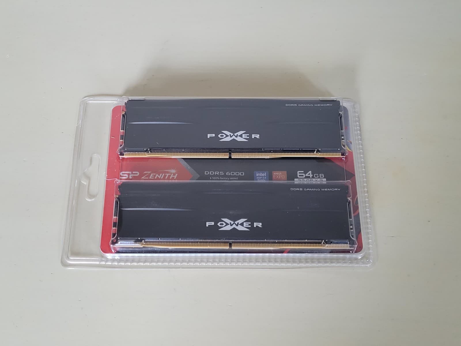 Silicon Power DDR5 64GB (2x32GB) Zenith RGB 6000MHz (PC5-48000) 288-pin CL30 1.35V UDIMM Desktop Memory Module RAM SU064GXLWU60AFDHEC White
