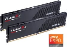 G.SKILL Flare X5 Series DDR5 RAM (AMD Expo) 32GB (2x16GB) 5600MT/s CL36-36-36-89 1.20V Desktop Computer Memory U-DIMM - Matte Black (F5-5600J3636C16GX2-FX5)