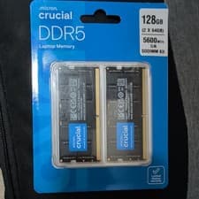 Crucial 128GB Kit (2X64GB) DDR5 RAM 5600MHz (or 5200MHz or 4800MHz) Laptop Memory Kit, SODIMM 262-Pin, Compatible with Latest Intel Core Ultra and AMD Ryzen 8000 & Above – CT2K64G56C46S5