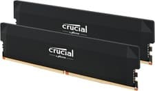 Crucial Pro DDR5 RAM 64GB Kit (2x32GB) 6000MHz CL40, Overclocking Desktop Gaming Memory, Intel XMP 3.0 & AMD Expo Compatible – Black CP2K32G60C40U5B