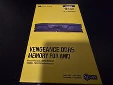 Corsair Vengeance DDR5 RAM 64GB (2x32GB) 6000MHz CL40-50-50-96 1.35V Intel XMP 3.0 Computer Memory – Black (CMK64GX5M2D6000C40)
