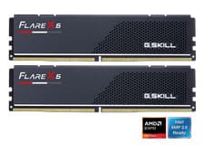 G.SKILL Flare X5 Series DDR5 RAM (AMD Expo) 64GB (2x32GB) 6000MT/s CL30-40-40-96 1.40V Desktop Computer Memory U-DIMM - Matte Black (F5-6000J3040G32GX2-FX5)