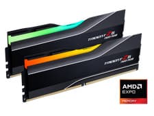 G.SKILL Trident Z5 Neo RGB Series DDR5 RAM (AMD EXPO) 32GB (2x16GB) 6400MT/s CL32-39-39-102 1.40V Desktop Computer Memory U-DIMM - Matte Black (F5-6400J3239G16GX2-TZ5NR)