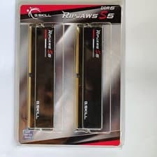 G.SKILL Ripjaws S5 Series DDR5 RAM (Intel XMP 3.0) 64GB (2x32GB) 5600MT/s CL28-34-34-89 1.35V Desktop Computer Memory U-DIMM - Matte Black (F5-5600J2834F32GX2-RS5K)