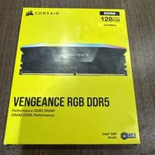 CORSAIR Vengeance RGB DDR5 RAM 128GB (2x64GB) 6400MHz CL42-52-52-104 1.35V Intel XMP 3.0 Desktop Computer Memory – Black (CMH128GX5M2B6400C42)