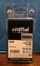 A-Tech 32GB RAM Replacement for Crucial CT32G56C46S5 | DDR5 5600MHz PC5-44800 SODIMM 2Rx8 1.1V 262-Pin Non-ECC Laptop Memory Module (CT32G56C46S5-ATC)