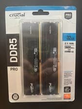 Crucial Pro 32GB DDR5 RAM Kit (2x16GB), 5600MHz (or 5200MHz or 4800MHz) Desktop Memory UDIMM 288-pin, Compatible with 13th Gen Intel Core and AMD Ryzen 7000 - CP2K16G56C46U5