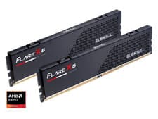 G.SKILL Flare X5 Series DDR5 RAM (AMD Expo) 16GB (2x8GB) 6000MT/s CL30-38-38-96 1.35V Desktop Computer Memory U-DIMM - Matte Black (F5-6000J3038F8GH2-FX5)