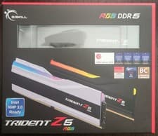 G.SKILL Trident Z5 RGB Series DDR5 RAM (Intel XMP 3.0) 96GB (2x48GB) 6400MT/s CL32-39-39-102 1.35V Desktop Computer Memory U-DIMM - Matte Black (F5-6400J3239F48GX2-TZ5RK)