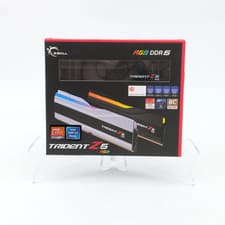 G.SKILL Trident Z5 RGB Series DDR5 RAM (Intel XMP 3.0) 32GB (2x16GB) 6000MT/s CL30-40-40-96 1.35V Desktop Computer Memory U-DIMM - Metallic Silver (F5-6000J3040F16GA2-TZ5RS)