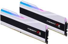 G.SKILL Trident Z5 RGB Series DDR5 RAM (Intel XMP 3.0 & AMD Expo) 64GB (2x32GB) 6000MT/s CL36-36-36-96 1.35V Desktop Computer Memory U-DIMM - Matte White (F5-6000J3636F32GX2-TZ5RW)