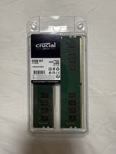 Crucial 64GB DDR4 RAM Kit (2x32GB), 3200MHz (PC4-25600) CL22 Desktop Memory, UDIMM 288-Pin, Downclockable to 2933/2666MHz, Compatible with Intel and AMD Ryzen - CT2K32G4DFD832A
