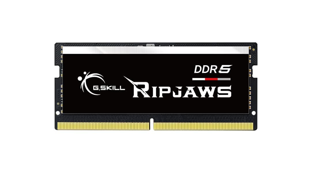 G.SKILL Ripjaws DDR5 SO-DIMM Series DDR5 RAM 16GB (1x16GB) 4800MT/s CL34-34-34-76 1.10V Unbuffered Non-ECC Notebook/Laptop Memory SO-DIMM (F5-4800S3434A16GA1-RS)
