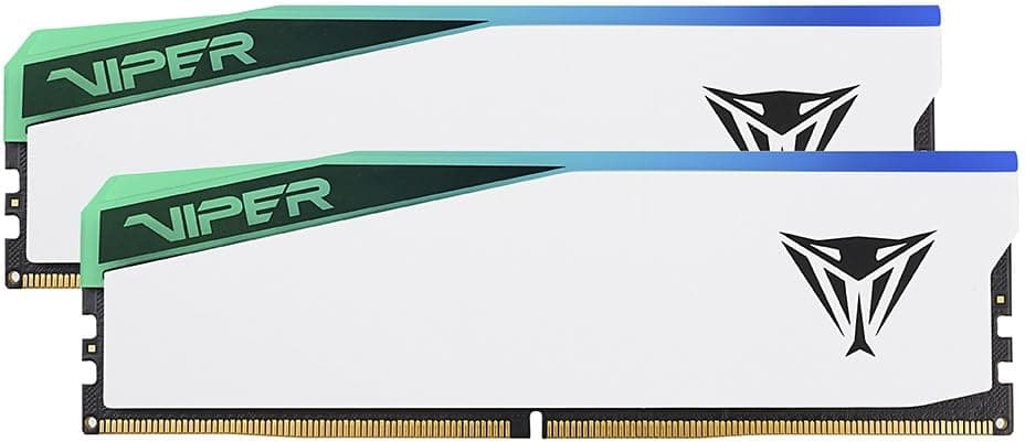 Patriot Memory Viper Elite 5 RGB DDR5 RAM 32GB (2X16GB) 6600MT/s CL36 1.4v UDIMM Desktop Gaming Memory Kit Compatible with Intel XMP - PVER532G66C36KW