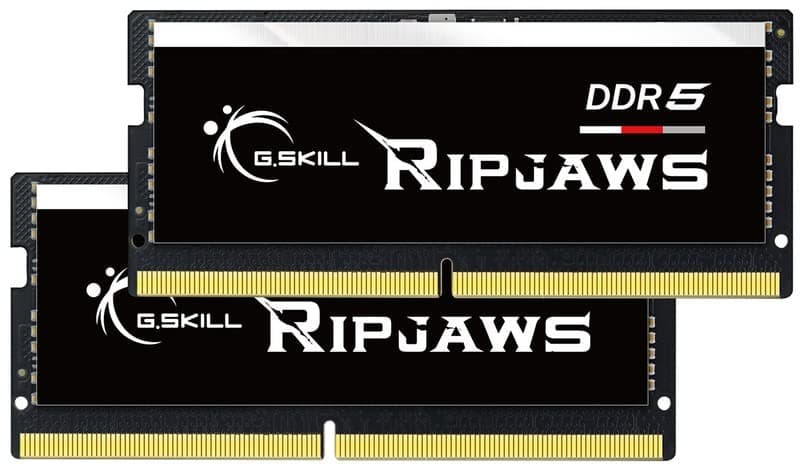 G.SKILL Ripjaws DDR5 SO-DIMM Series DDR5 RAM 32GB (2x16GB) 4800MT/s CL40-39-39-76 1.10V Unbuffered Non-ECC Notebook/Laptop Memory SO-DIMM (F5-4800S4039A16GA2-RS)