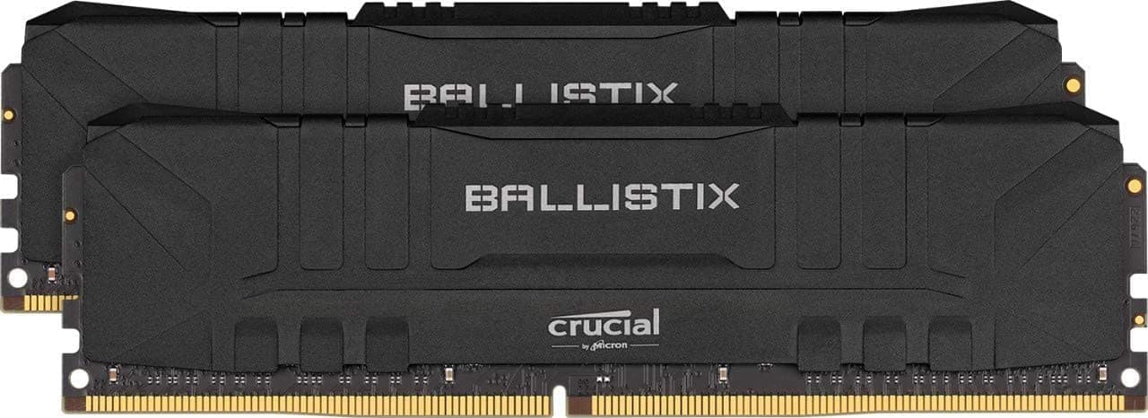 Crucial Ballistix MAX 4000 MHz DDR4 DRAM Desktop Gaming Memory Kit 16GB (8GBx2) CL18 BLM2K8G40C18U4B (BLACK)