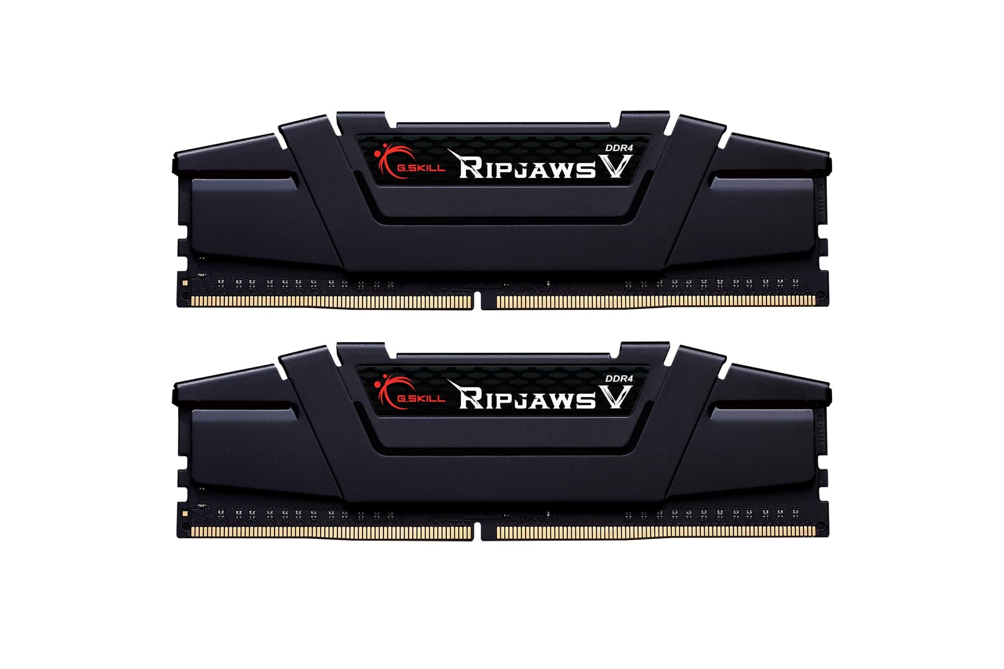 G.SKILL RipjawsV Series DDR4 RAM (XMP) 16GB (2x8GB) 3200MT/s CL16-18-18-38 1.35V Intel AMD Desktop Computer Memory U-DIMM - Black (F4-3200C16D-16GVKB)