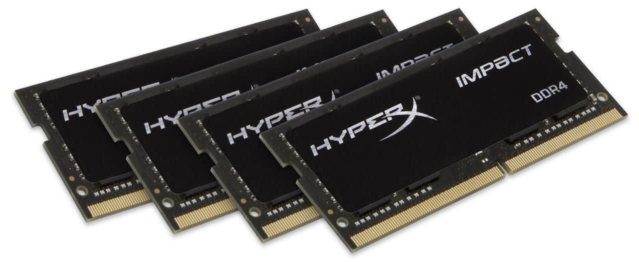 HyperX Kingston Technology Impact 32GB Kit (4x8GB) 2400MHz DDR4 CL15 260-pin SODIMM for Laptop HX424S15IBK4/32